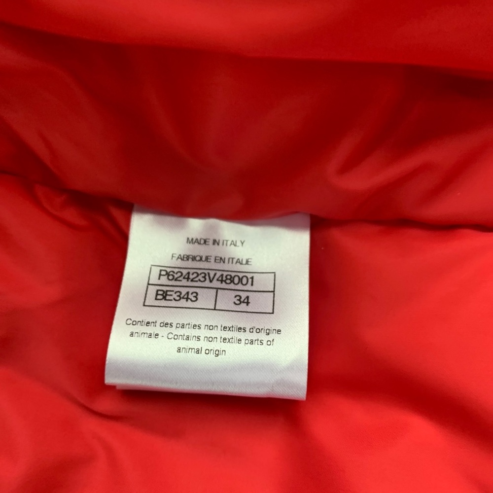 CHANEL Coat PUFFER JACKET Red Size 34, XS, 0-2 New tag/receipt SOLD - Picture 11 of 16